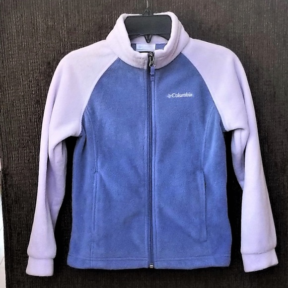 Columbia Fleece Jacket Girls 7/8 Small Full Zip